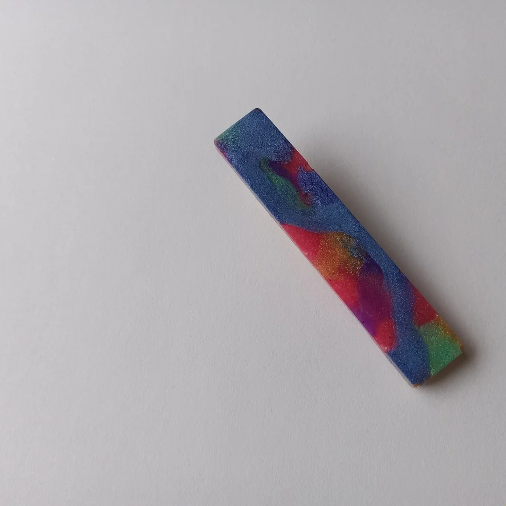 5/$25 Hand Crafted Multicolor Artistic Hair Clip